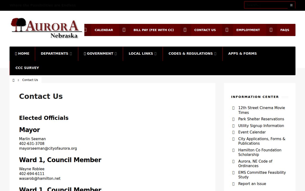 Aurora court records municipal office context in Hamilton County