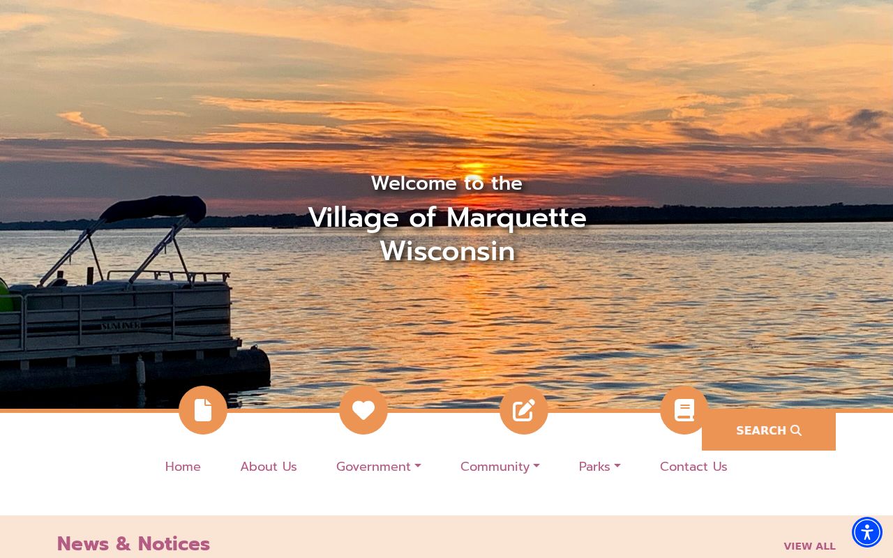 Marquette court records official village information context