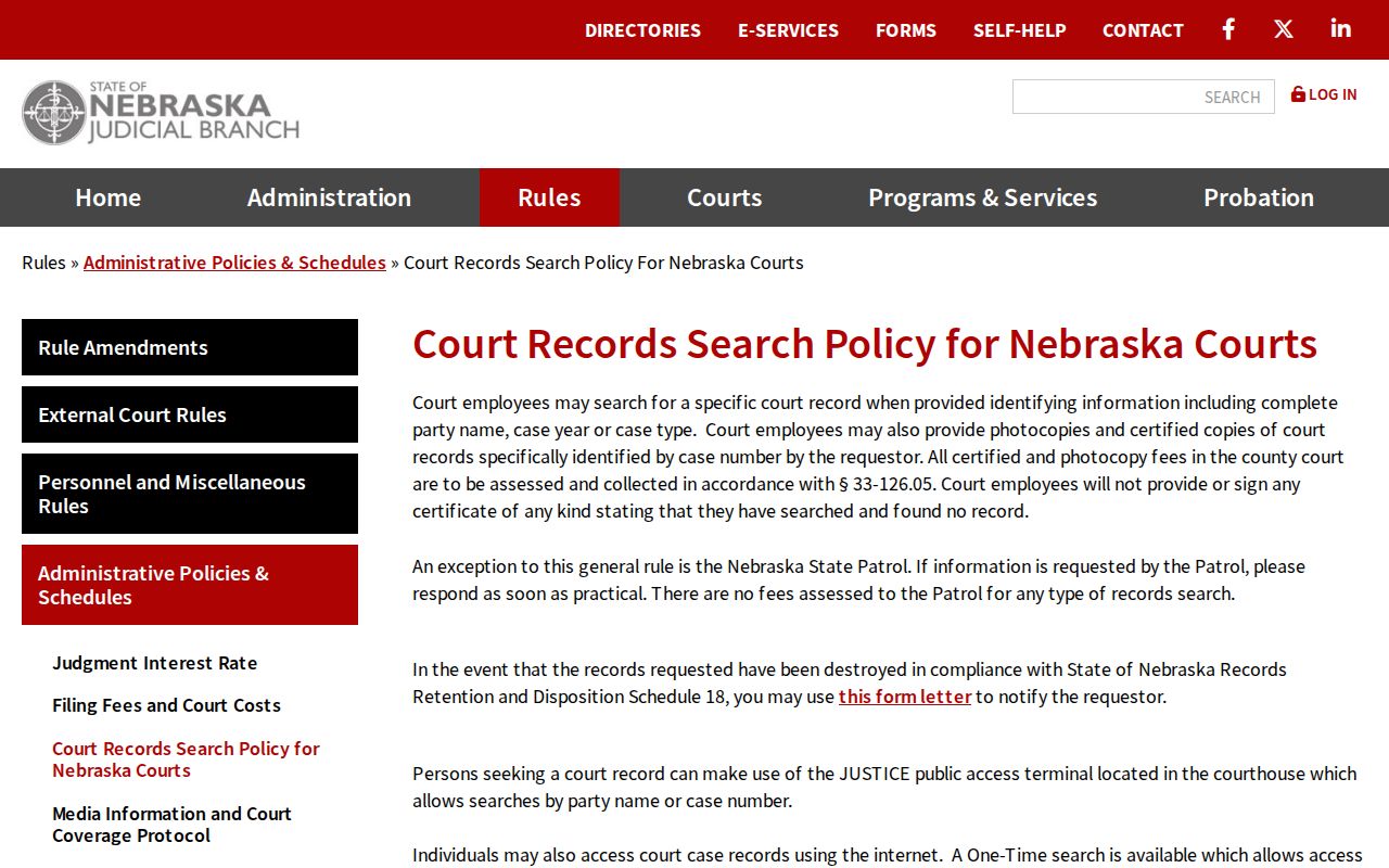 Hamilton County court records access policy for clerk searches and public docket records